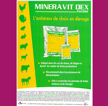 MINERAVIT DEX - L'antistress de choix en élevage